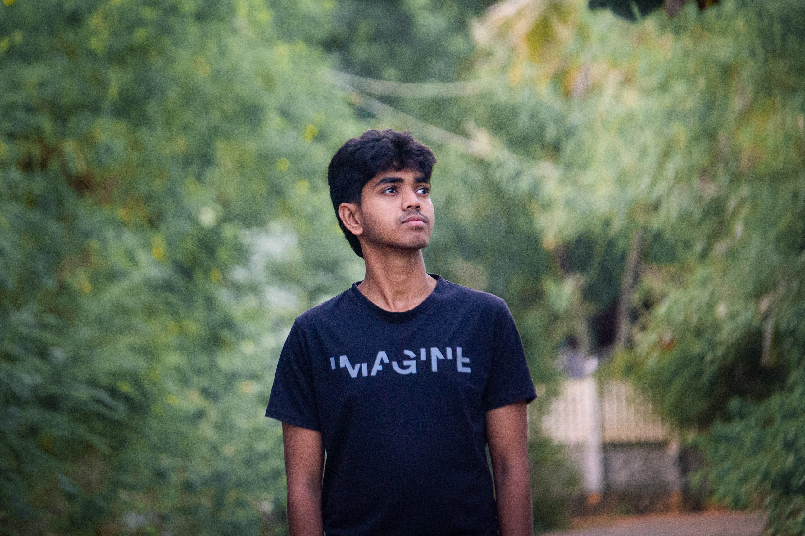 Portrait in a black shirt